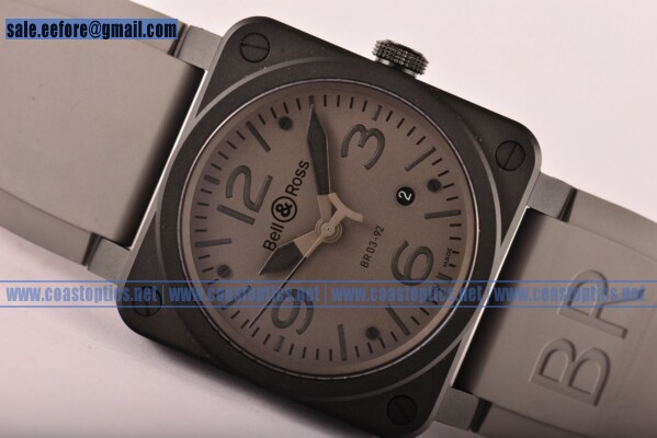 Bell Ross Perfect Replica BR 03-92 Commando Watch PVD - Click Image to Close